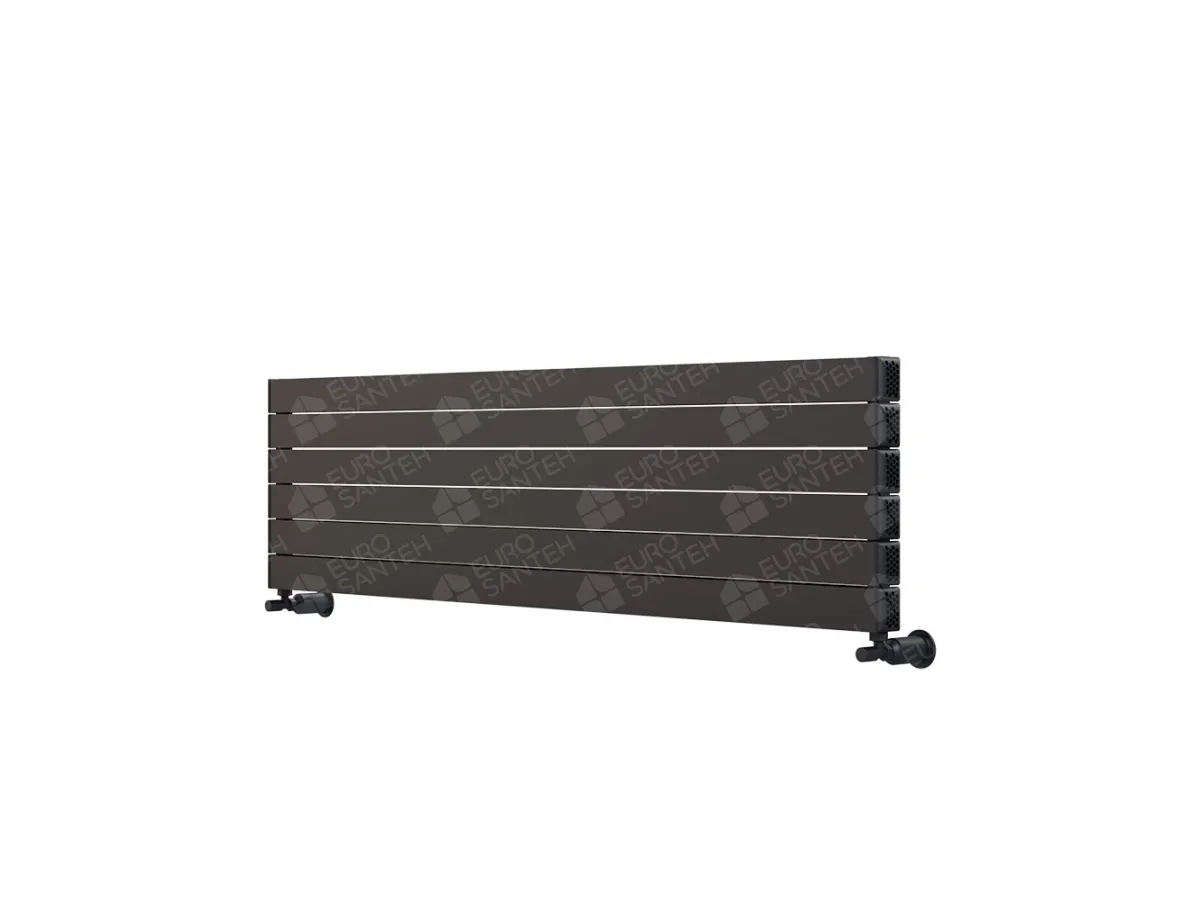 ALUMINUM HORIZONTAL RADIATOR LOVA HRZ высота 1800 мм. ширина 396 мм. черный мат