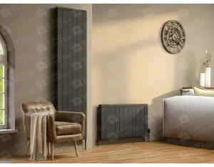 Designer radiator LOJIMAX LOVA LINE collection 2000x481 mm, Anthracite