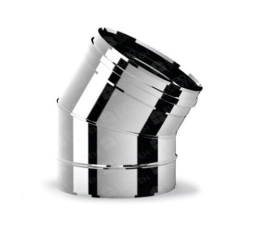 30 ° angle for SOLINOX chimney d.150 (304 stainless steel)