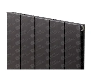 Calorifere decorativ LOJIMAX, colectia KALSEDON DOUBLE Black Satine