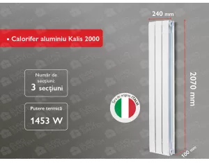 Aluminum radiator Kalis 2000 (3 elem.)