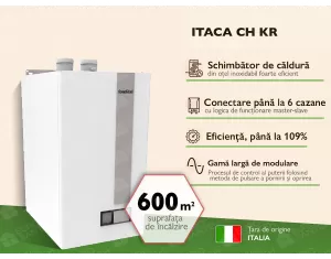 Cazan pe gaz în condensație FONDITAL ITACA CH KR 60 kW