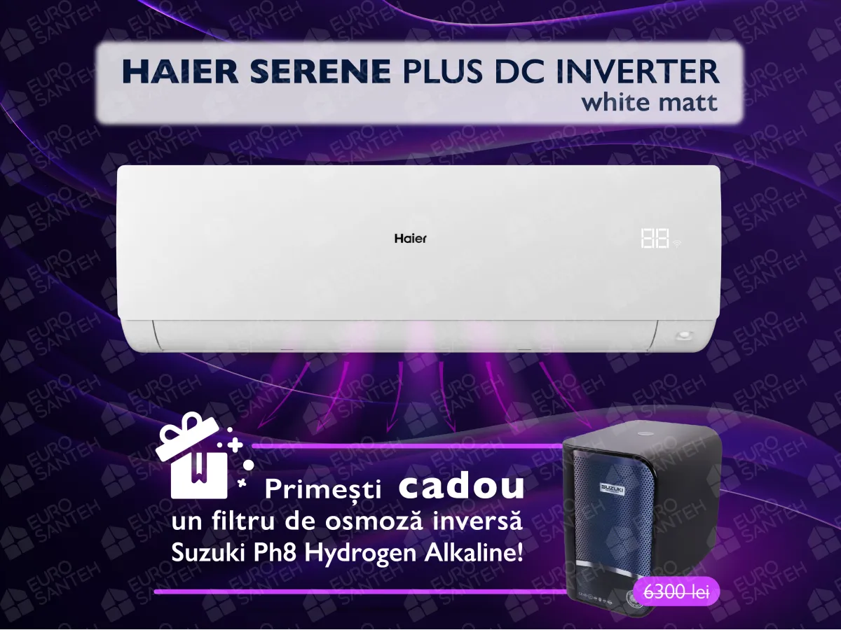 Conditioner HAIER SERENE Plus DC Inverter R32 AS71SEPHRA-MW 1U71WEPFRA-SH Alb mat (Încălzire pana la - 20°C)