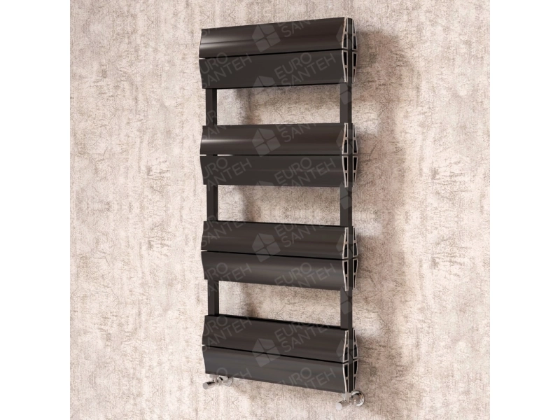 Design heated towel rail LOJIMAX, collection LIA DOUBLE PLUS 500 mm. 1200 mm.