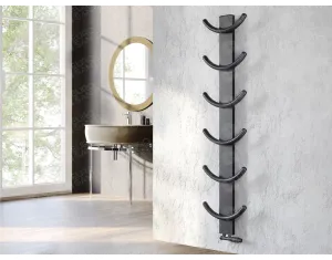 LOJIMAX designer towel warmers, OXY collection, Matte Antracit
