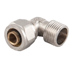 Угол для металлопласта с переходом на наружную резьбу d32 мм х 1