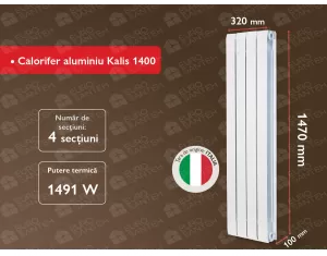 Aluminum radiator Kalis 1400 (4 elem.)