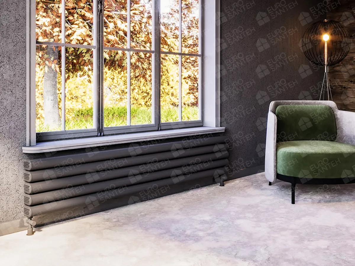 Дизайнерские радиаторы LOJIMAX, коллекция VOLE HRZ, белый матовый