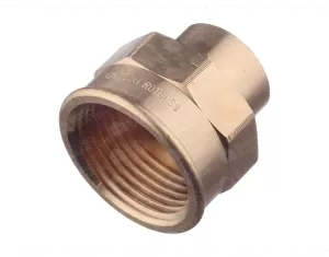 Bronze coupling FF with thread, welding 1x28 mm.