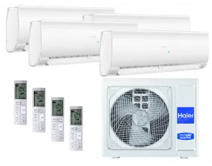 Set sistemului de climatizare Haier cu 4 unitati interioare 4x25 m²