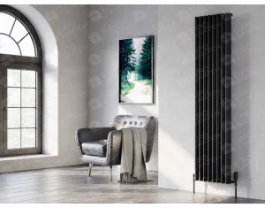 Designer radiator LOJIMAX ALBITE collection 1800x380 mm, Black