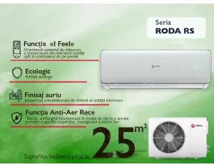 Air conditioner with inverter Roda SILVER RS-aL09F-RU-aL09F Heating up to -15°C