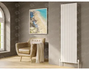 Designer radiator LOJIMAX, collection  ELMAS height 1200 mm. width 1167 mm. white mat