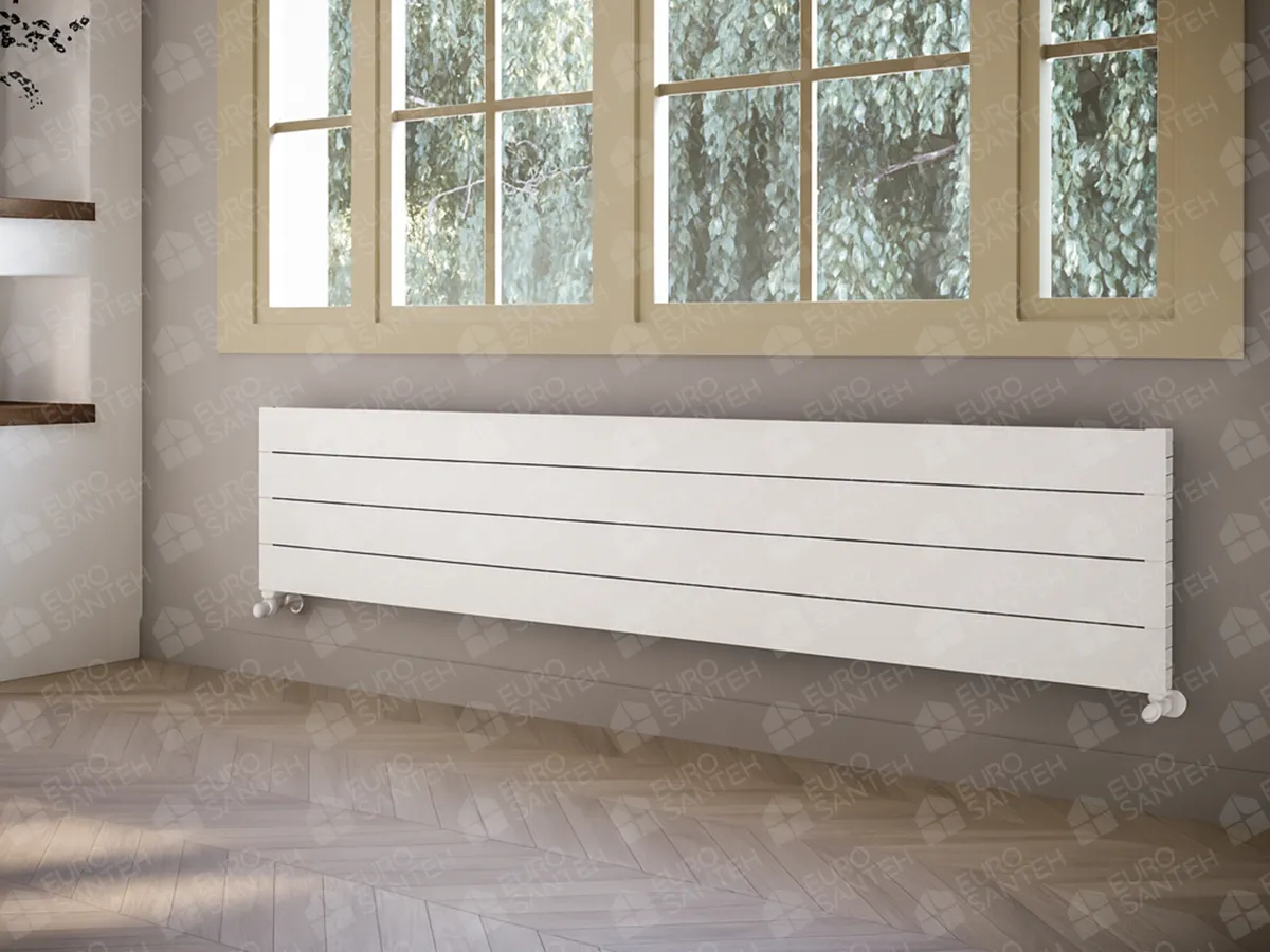 ALUMINUM HORIZONTAL RADIATOR BIANCO HRZ inaltimea 1400 mm. latimea 500 mm. alb mat