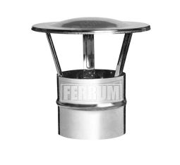 Conical terminal with FERRUM hat d.115 mm (stainless steel 430 / 0.5 mm)