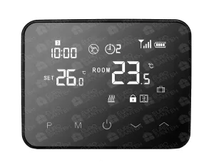 Thermostat E-top WT-20&R06 wireless, with Wi-Fi, black