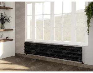 Calorifere decorativ LOJIMAX, colectia OTIS HRZ, negru mat