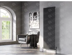 Designer radiator LOJIMAX BAMBOO collection 1800x359 mm, Anthracite