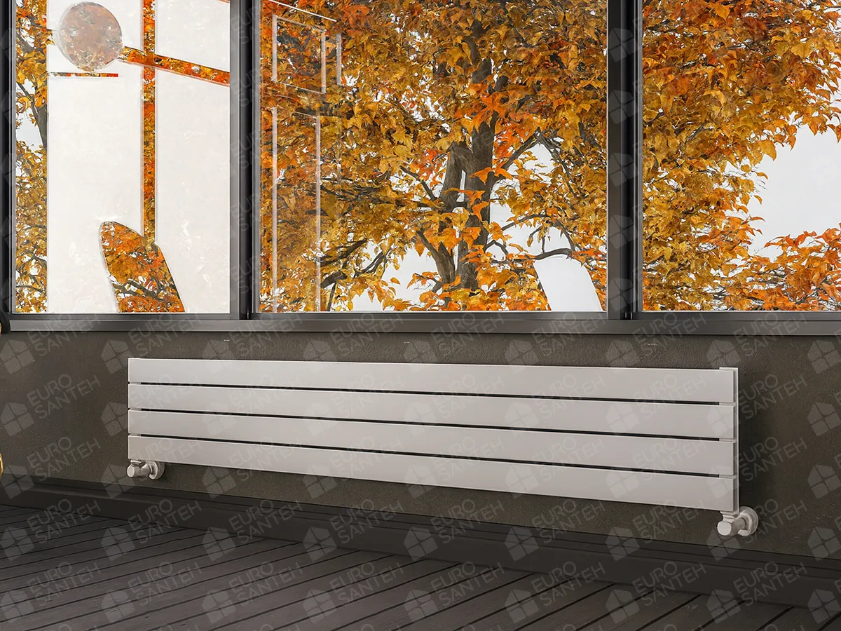ALUMINUM HORIZONTAL RADIATOR ROYAL HRZ высота 1400 мм. ширина 292 мм. белый мат