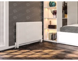 FLOOR STANDING ALUMINUM RADIATOR CAST LUX inaltimea 800 mm. latimea 1360 mm. alb mat