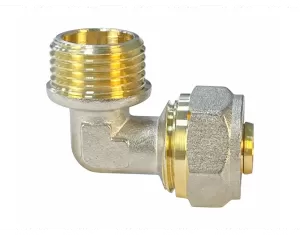 Cot conector pentru teava multistrat PEX-AL-PEX M 26 mm.x 1 