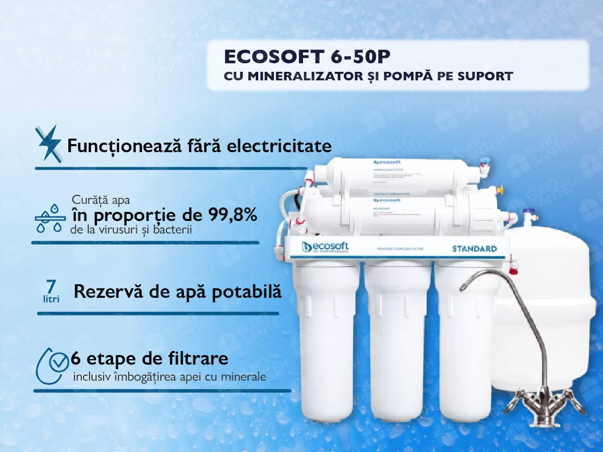 6-50MP reverse osmosis system (WITH MINERALIZER + PUMP)