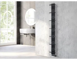 LOJIMAX designer towel warmers, CARETTA collection, Matte Black