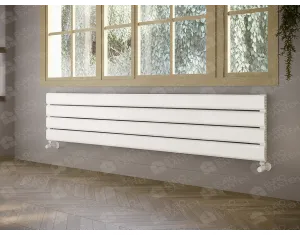ALUMINUM HORIZONTAL RADIATOR DIAMOND HRZ height 1000 mm. width 496 mm. black mat