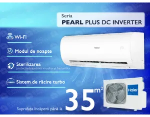 Conditioner HAIER PEARL Premium DC Inverter R32 AS35PBPHRA-PRE 1U35MEPFRA-H (Încălzire pana la -25°C)