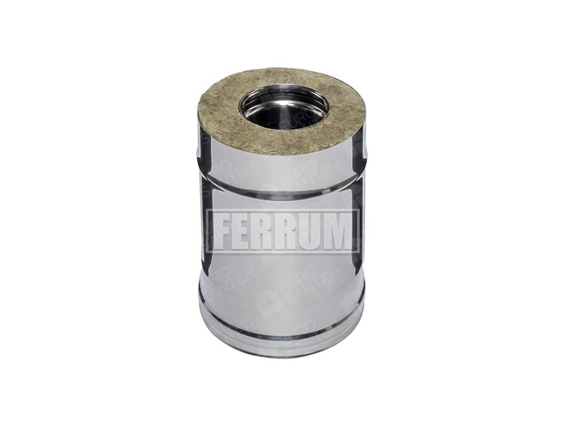 Teava izolata pentru cos de fum FERRUM d.180-280 mm, L-250 mm (inox 430/0,5 mm)