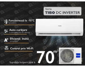 Conditioner  Haier Tibo DC Inverter R32 AS70TEMHRA-C/1U70RENFRA-C (Încălzire pana la - 15°C)