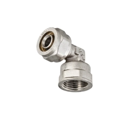 Угол для металлопласта с переходом на внутреннюю резьбу d32 мм х 3/4