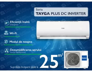 Conditioner HAIER TAYGA Plus DC Inverter R32 AS25THMHRA-C/1U25YEFFRA-C (Încălzire pana la - 15°C)