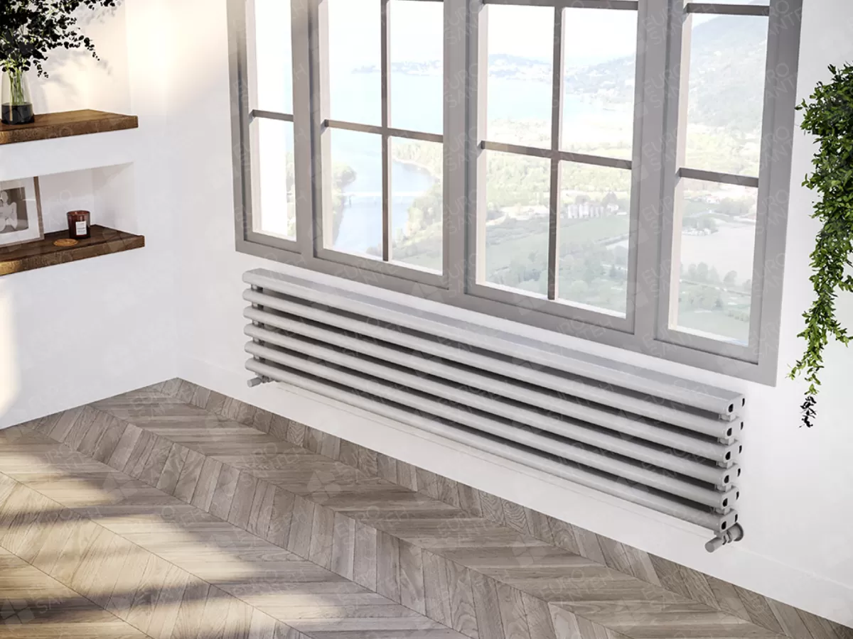 ALUMINUM HORIZONTAL RADIATOR RETRO HRZ height 800 mm. width 280 mm. white mat