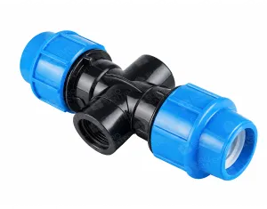 Clamping cross PN 6 bar, d. 32 x 3/4" x 32 (female)