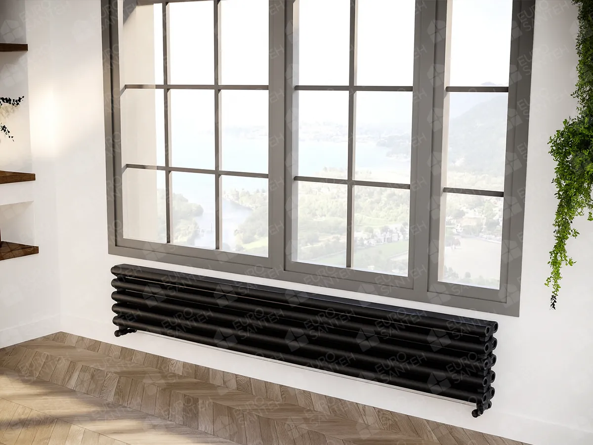 Designer radiators LOJIMAX, collection RETRO HRZ, white matte