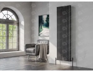 Calorifere decorativ LOJIMAX, colectia BELLA DOUBLE negru mat foto