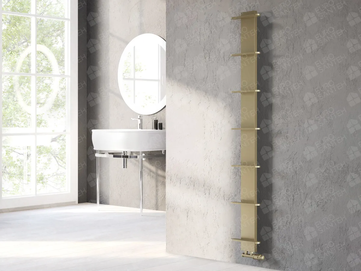 Designer towel warmer LOJIMAX, collection СARETTA height 1675 mm. width 250 mm. MY-512 gloss