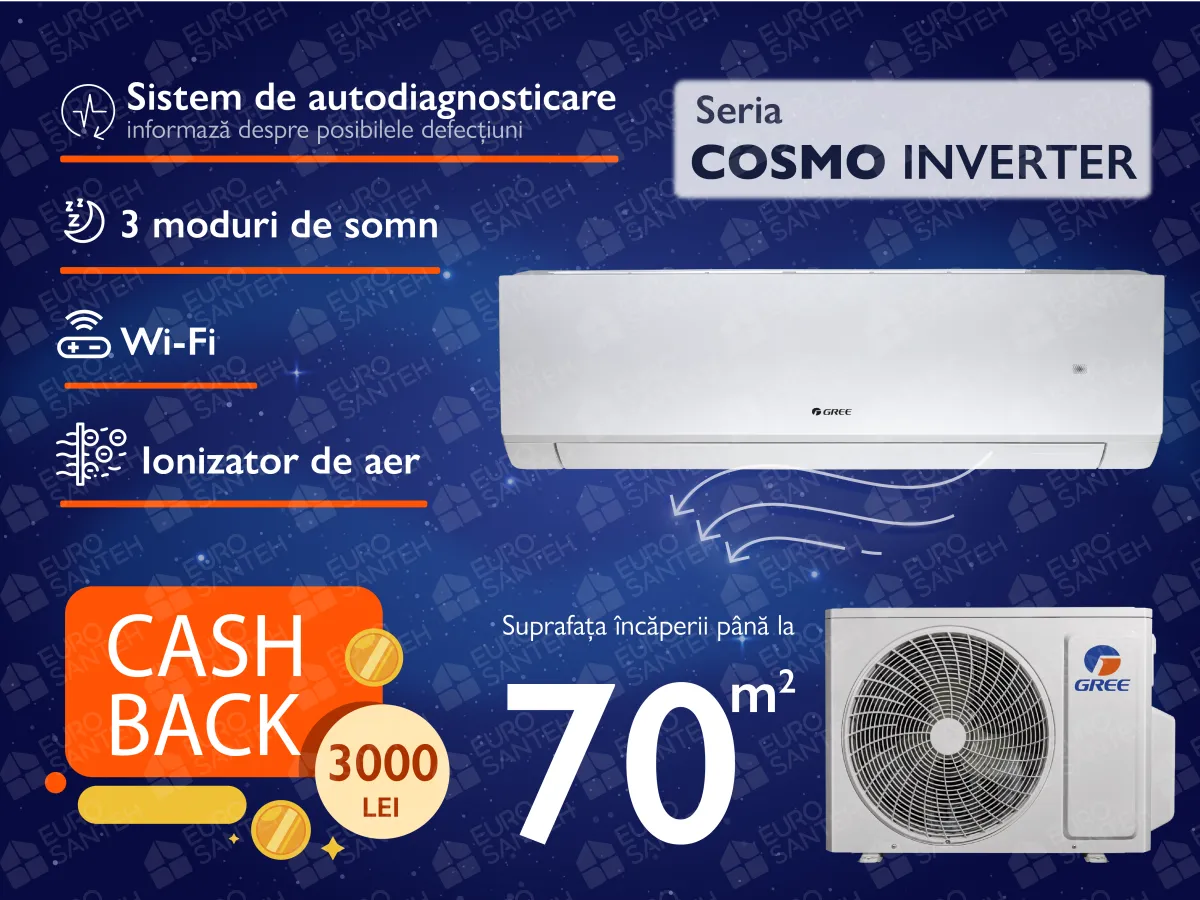 Air condiationer GREE COSMO R32 Inverter R32 GWH24AWEXF 24000 BTU