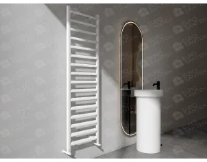 Uscător de prosoape de design CARISA, colecția LARA L, 800x485 mm, ALB