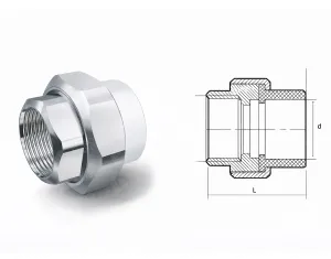 Unite polypropylene with metal transition (PPR) F d.32x 3/4