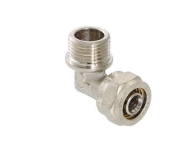 Угол для металлопласта с переходом на наружную резьбу d16 мм х 1/2