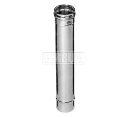 FERRUM chimney pipe d.115 mm, L-500 mm (stainless steel 430 / 0.5 mm)