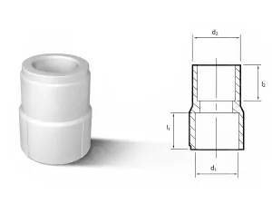 Polypropylene transition (PPR) MF d.63x d.32