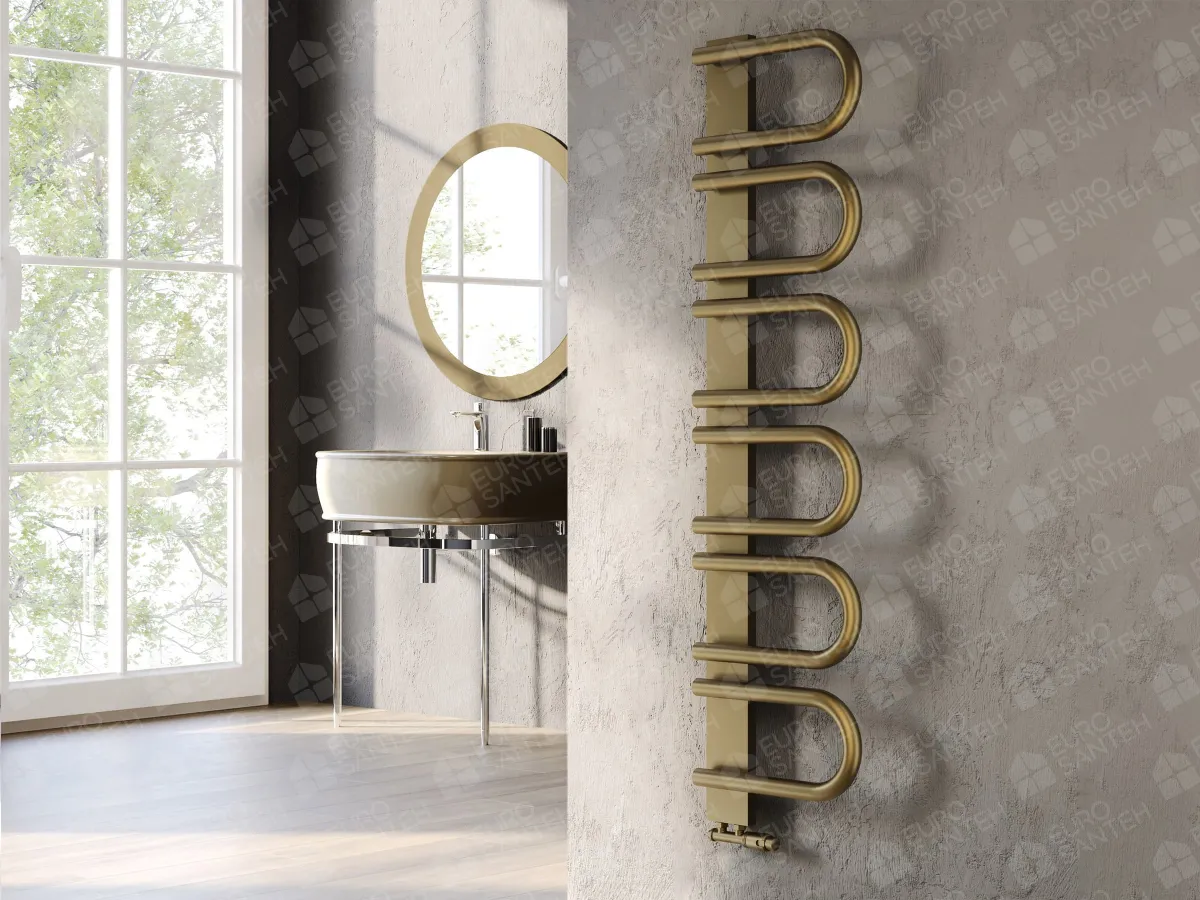 Designer towel warmer LOJIMAX, collection PANA height 345 mm. width 520 mm. MY-512 gloss