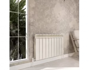 Designer radiator LOJIMAX, collection  BESTO height 300 mm. width 252 mm. white mat