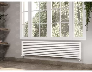 ALUMINUM HORIZONTAL RADIATOR TRIO HRZ height 800 mm. width 300 mm. white mat