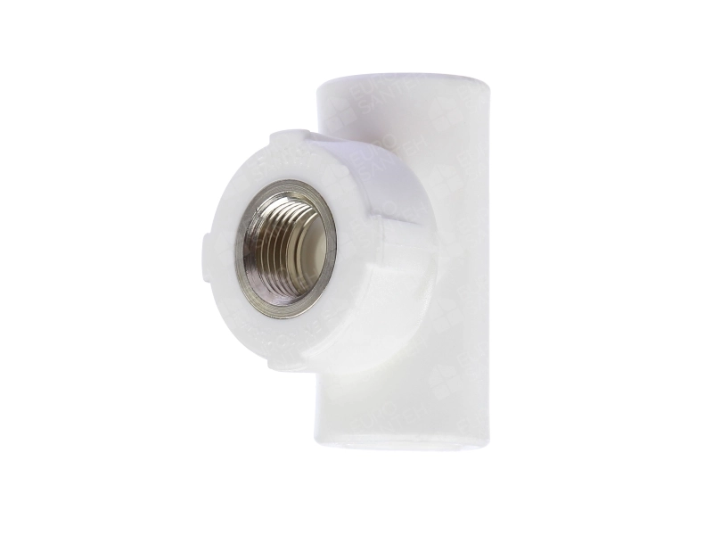 Тройник полипропиленовый с переходом на внутреннюю резьбу d20 мм х 1/2