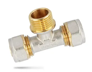 Teu pentru teava multistrat PEX-AL-PEX M 16 mm.x 1/2 