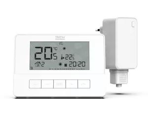 Termostat de cameră  fără fir programabil Tech EU T-4.2 (alb)